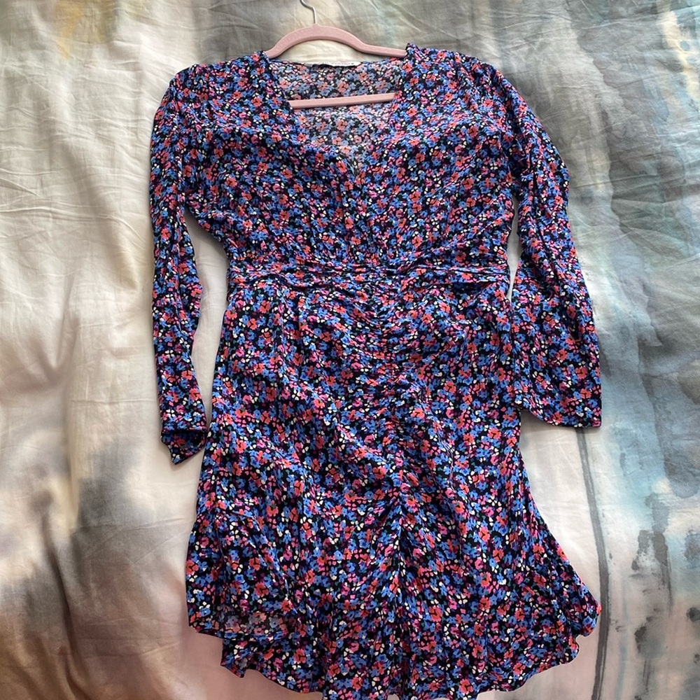 Zara floral print dress size medium